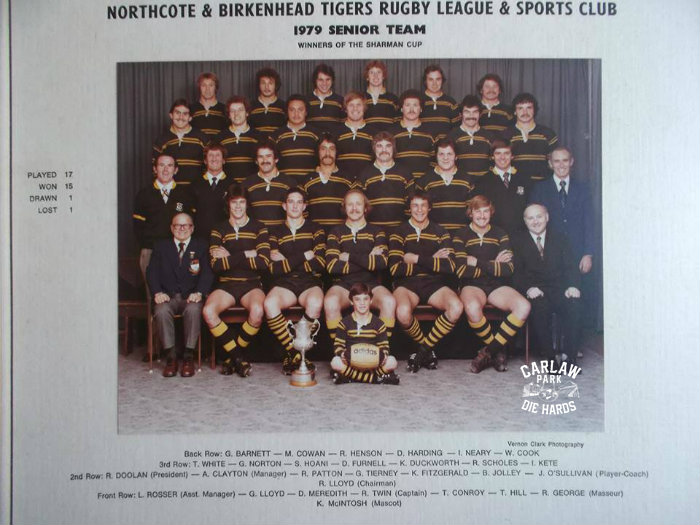 Northcote Rugby League Senior Team 1979